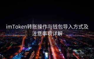 imToken转账操作与钱包导入方式及注意事项详解